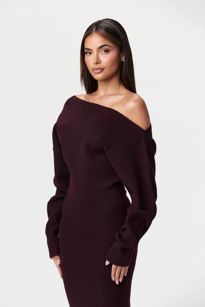 Valencia™ Knit Off-Shoulder Sweater Dress