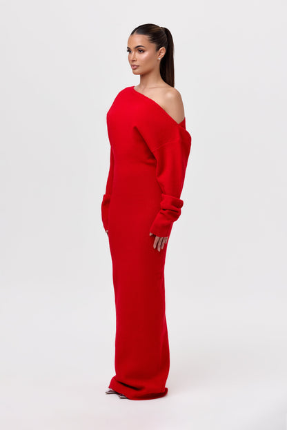 Valencia™ Knit Off-Shoulder Sweater Dress