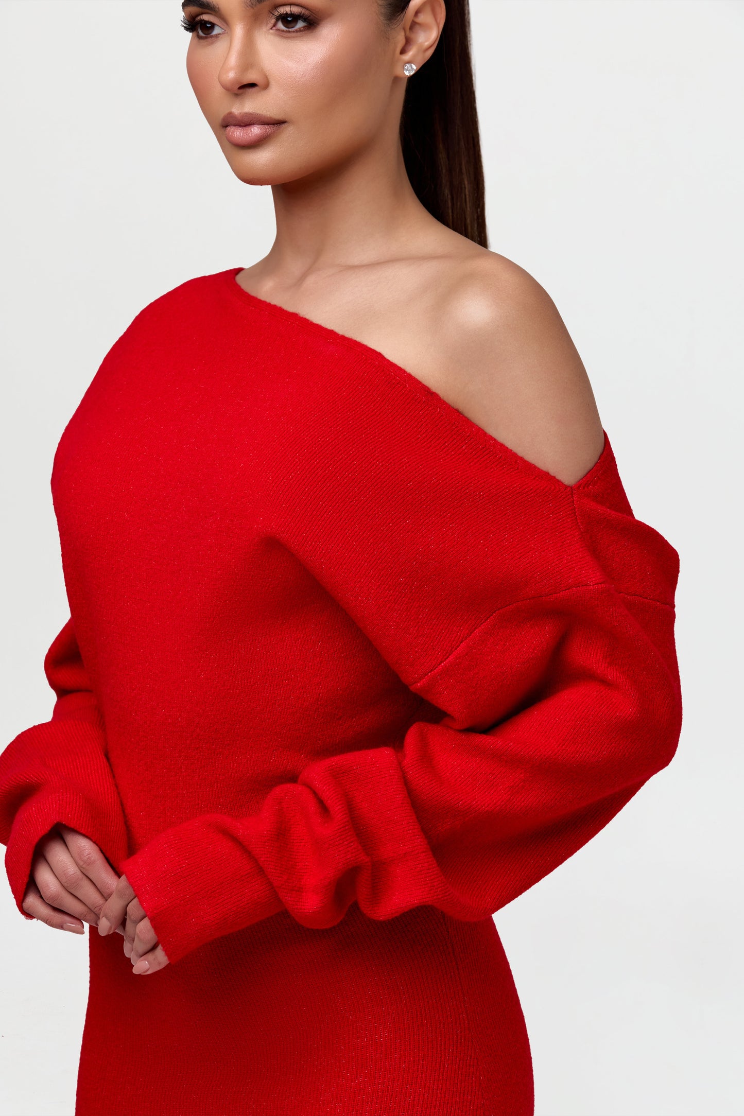 Valencia™ Knit Off-Shoulder Sweater Dress