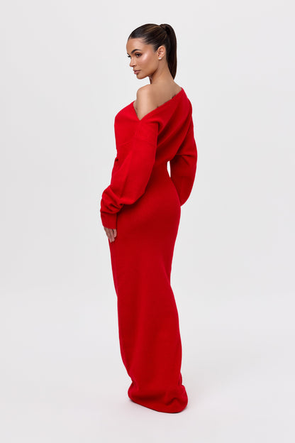 Valencia™ Knit Off-Shoulder Sweater Dress