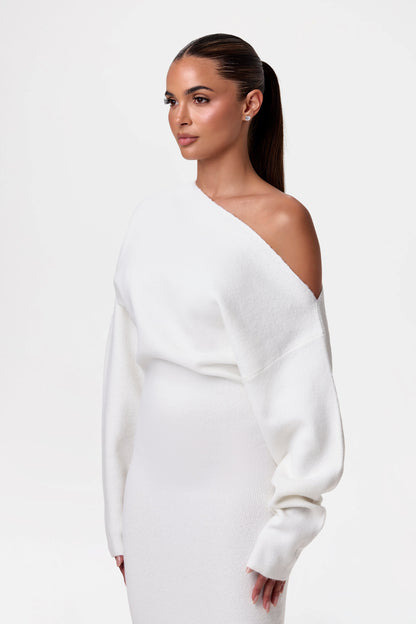 Valencia™ Knit Off-Shoulder Sweater Dress